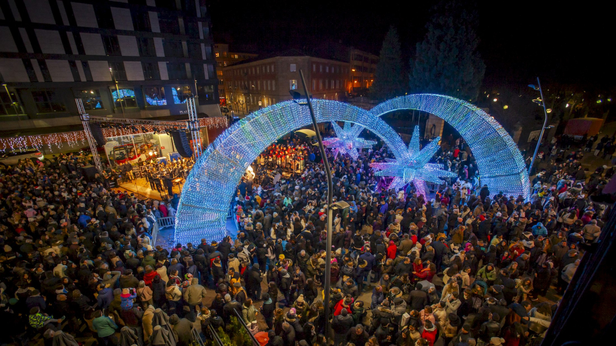 El evento llenó Mariano Granados de espíritu navideño