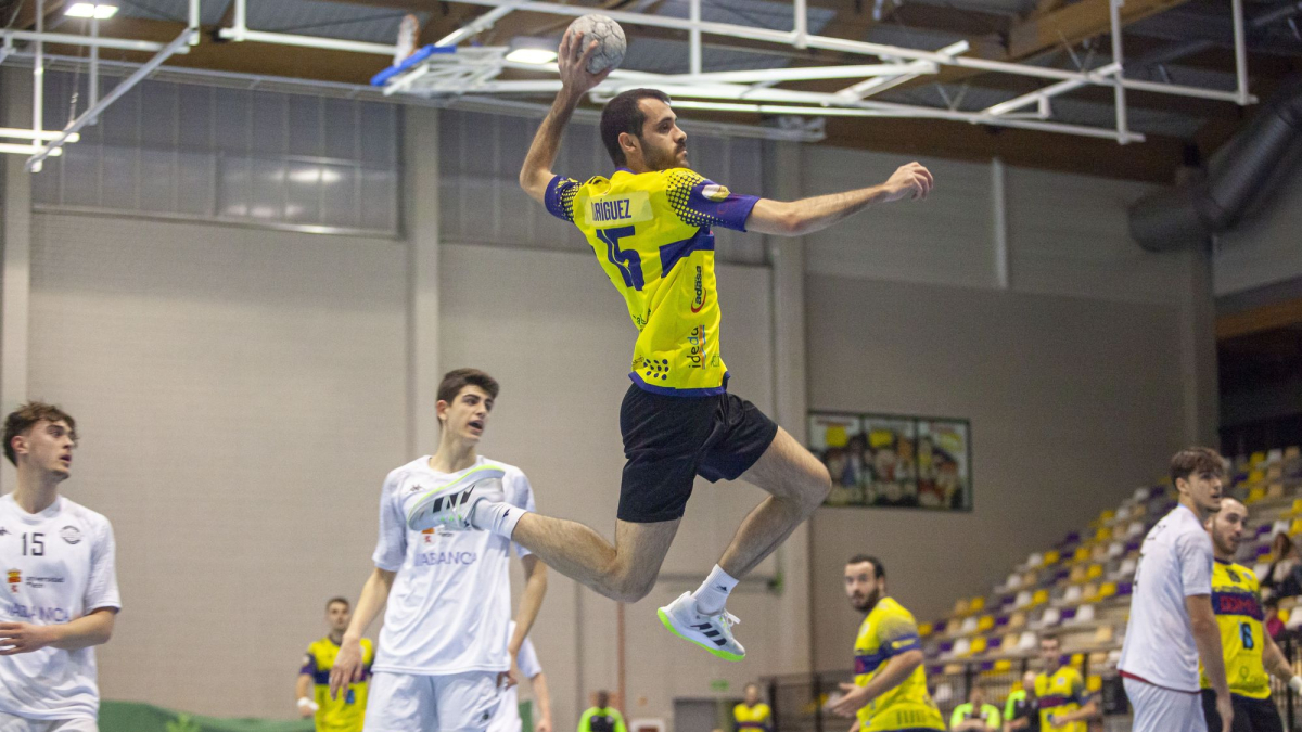 Imagen del partido de la primera vuelta entre BM Soria y Ademar