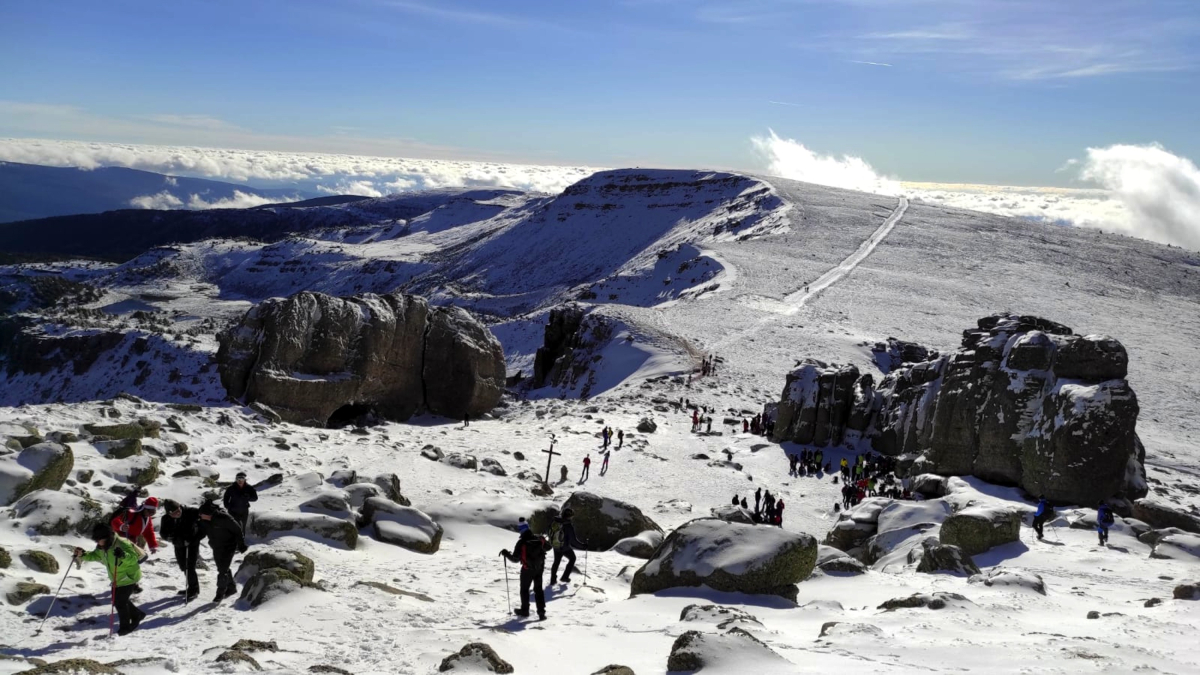 Subida del Belén al Pico de Urbión el año pasado.