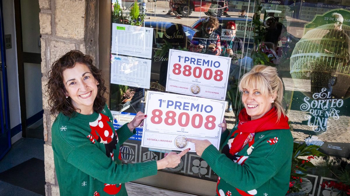 La Lotería de Navidad ha dejado bonitas estampas en Soria.
