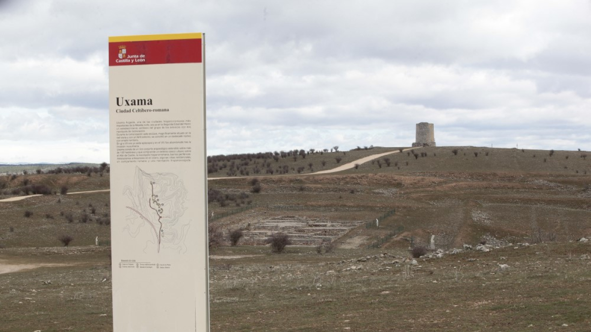Yacimiento de Uxama en una imagen de archivo.