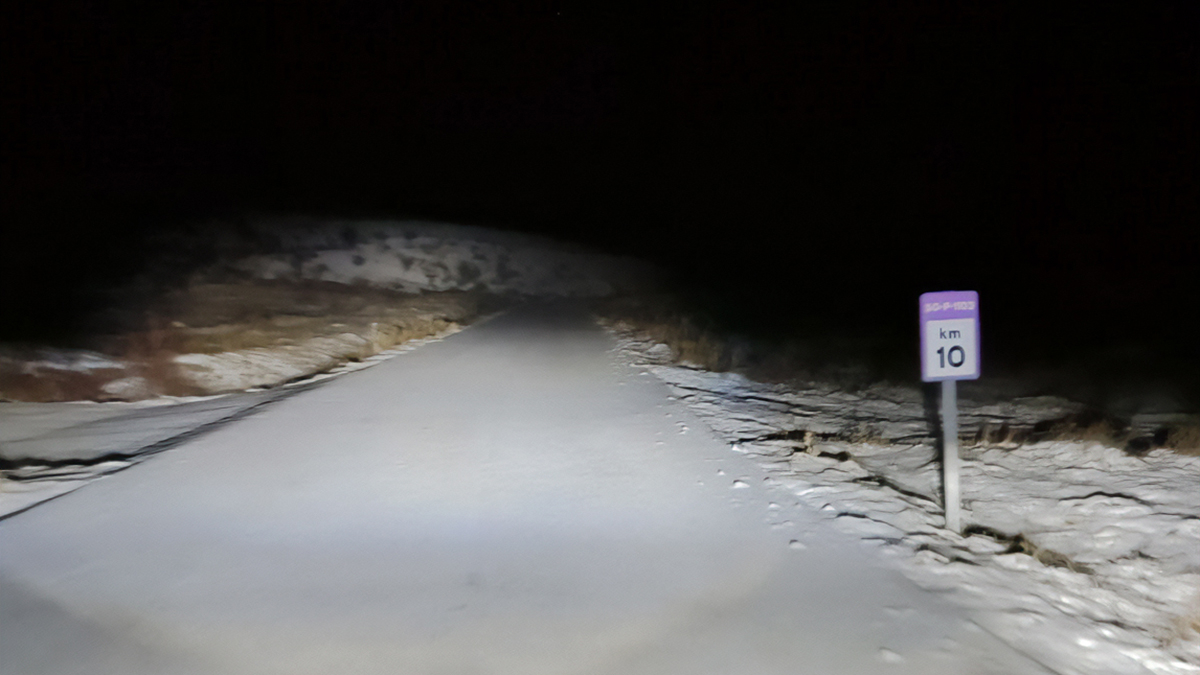 Carretera con nieve en Soria.