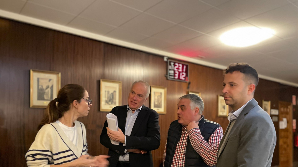 Izquierdo, Muñoz Remacha, Ferrero y Jiménez, concejales del PP.