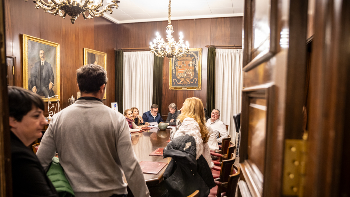 La comisión de Festejos en el Ayuntamiento de Soria. MONTESEGUROFOTOS