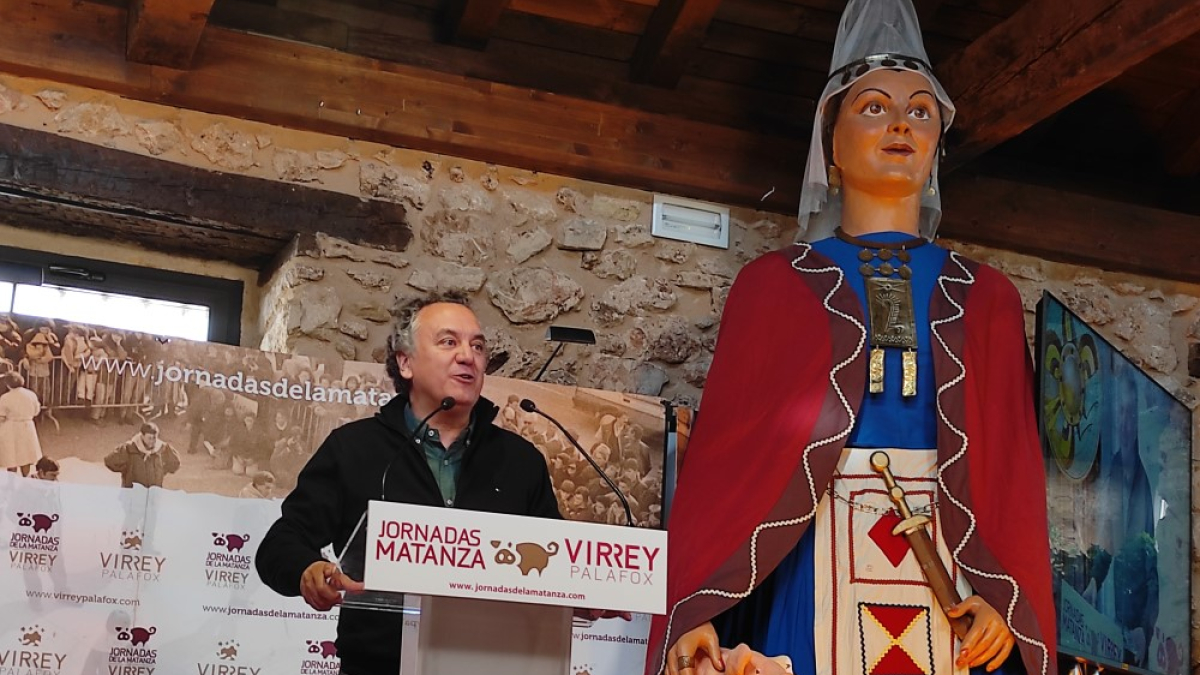 Roberto Brasero, pregonero de las Matanzas del Virrey en 2023.