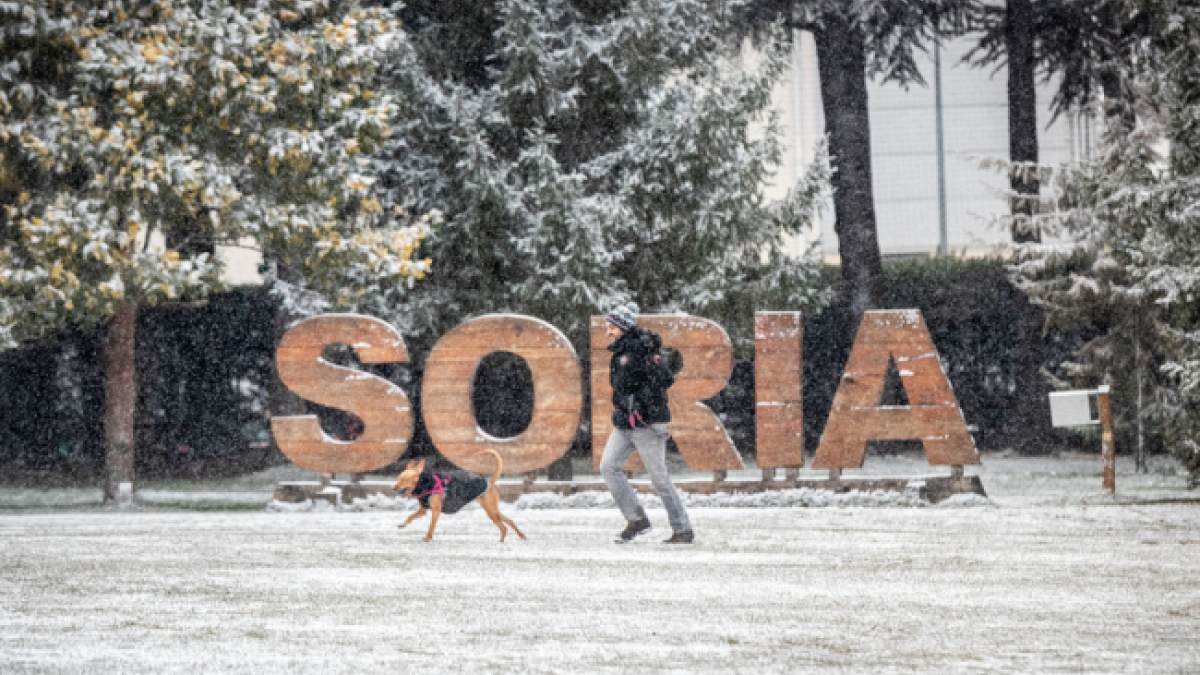 Imagen de archivo de nieve en el Alto de la Dehesa.