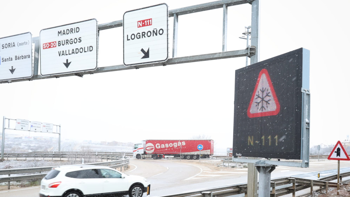 Estado de la vía en la salida de Soria.