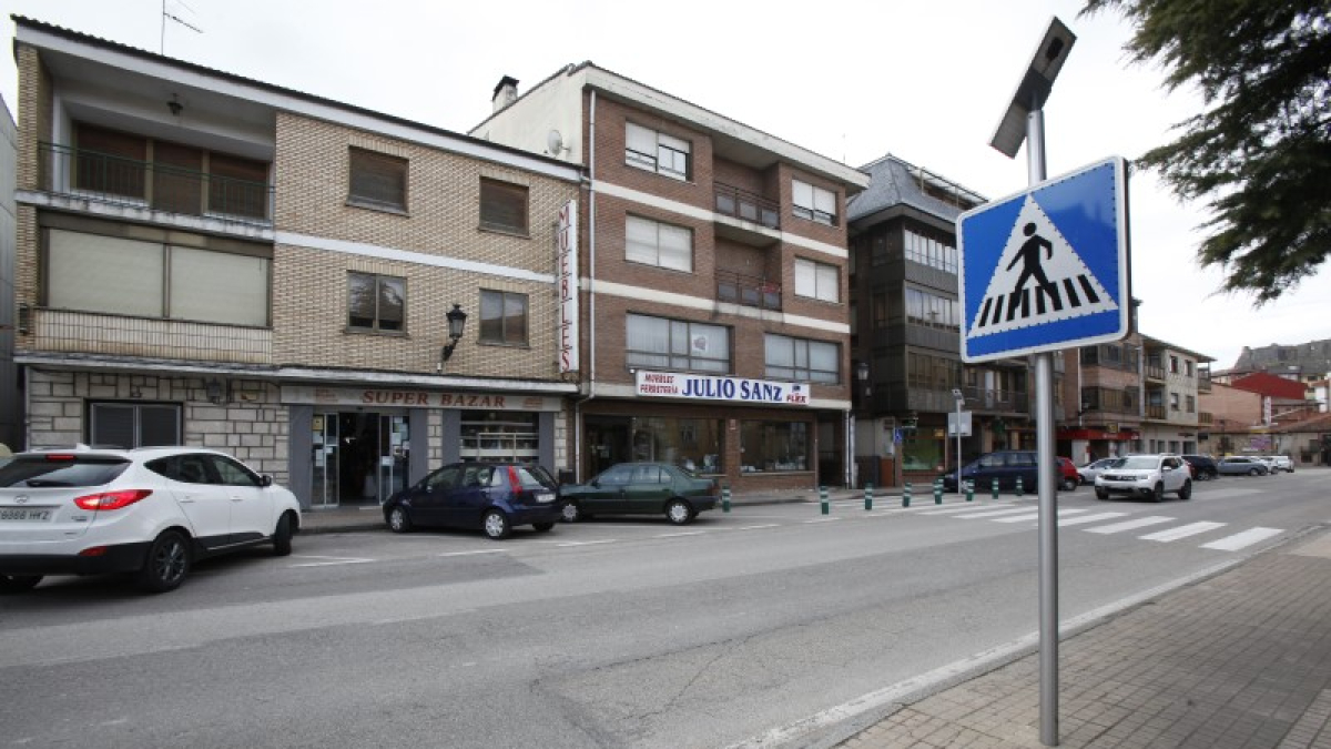 Travesía de la N-234 en San Leonardo.