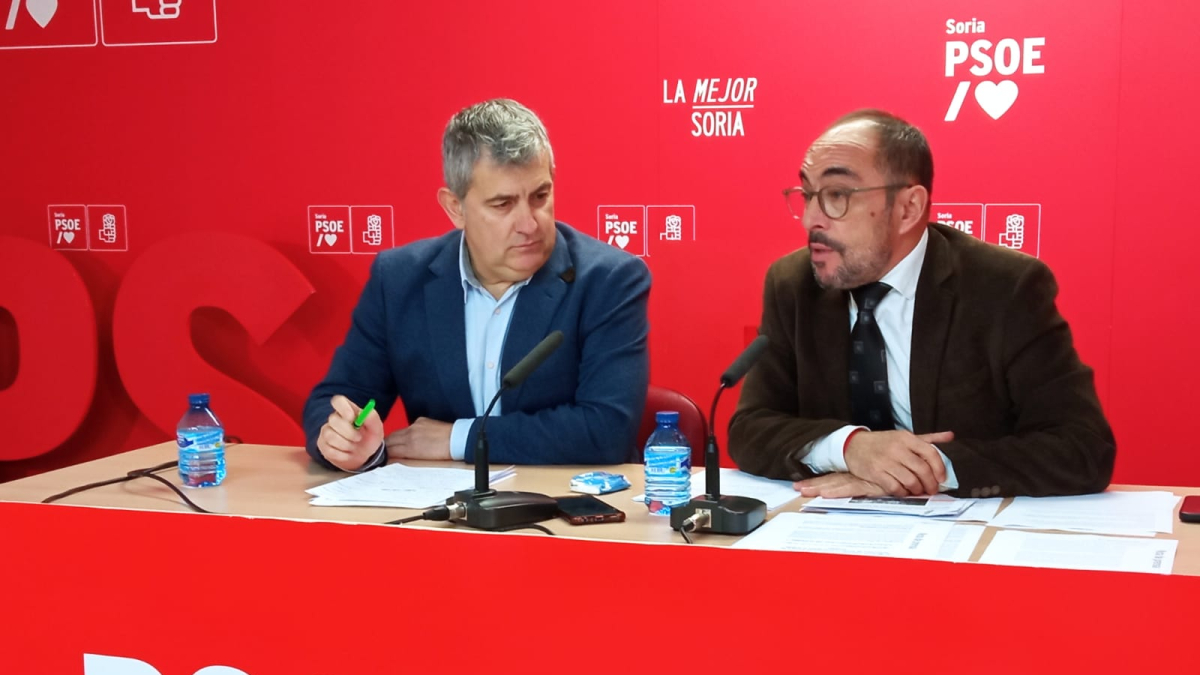 Luis Rey y Javier Antón durante la rueda de prensa.