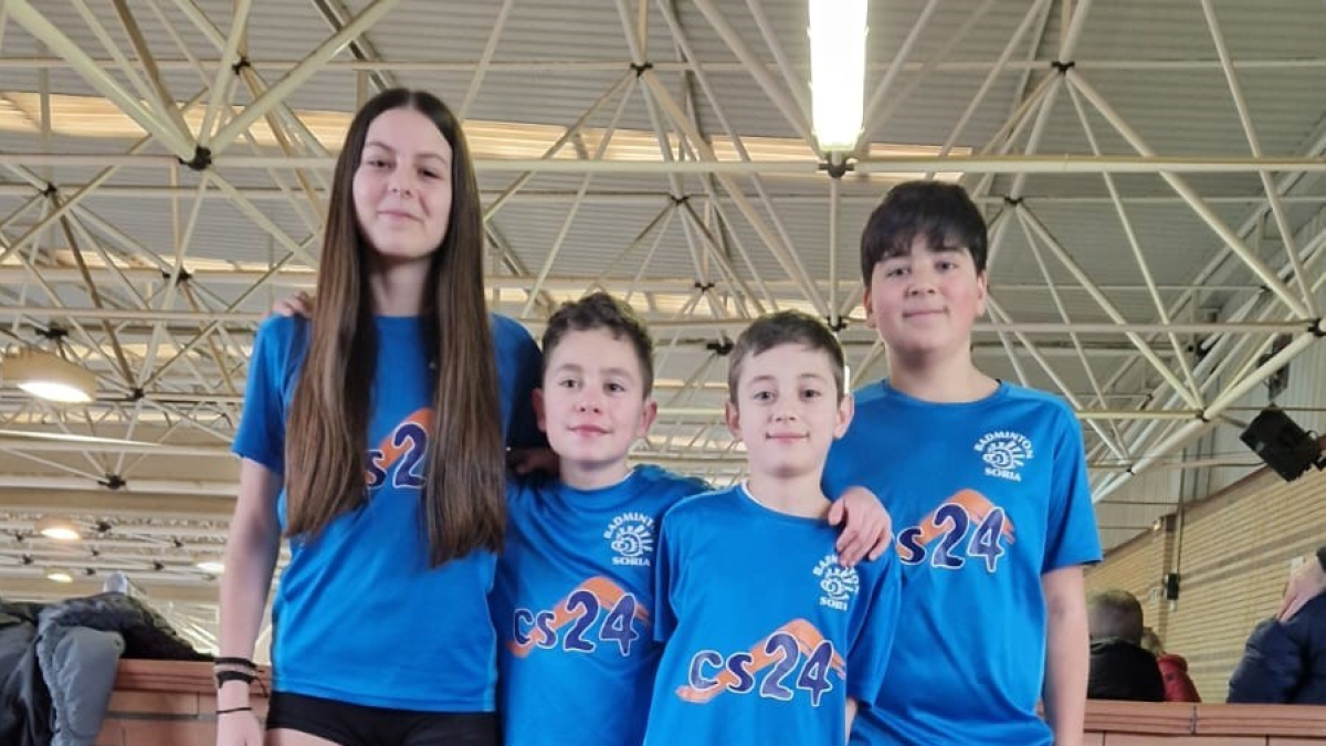 Los canteranos del Club Bádminton Soria compitieron en Guadarrama.