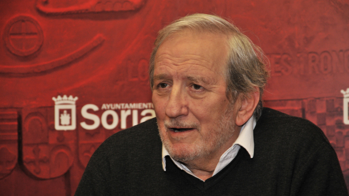 Jesús Bárez durante una comparecencia en el Ayuntamiento de Soria. HDS