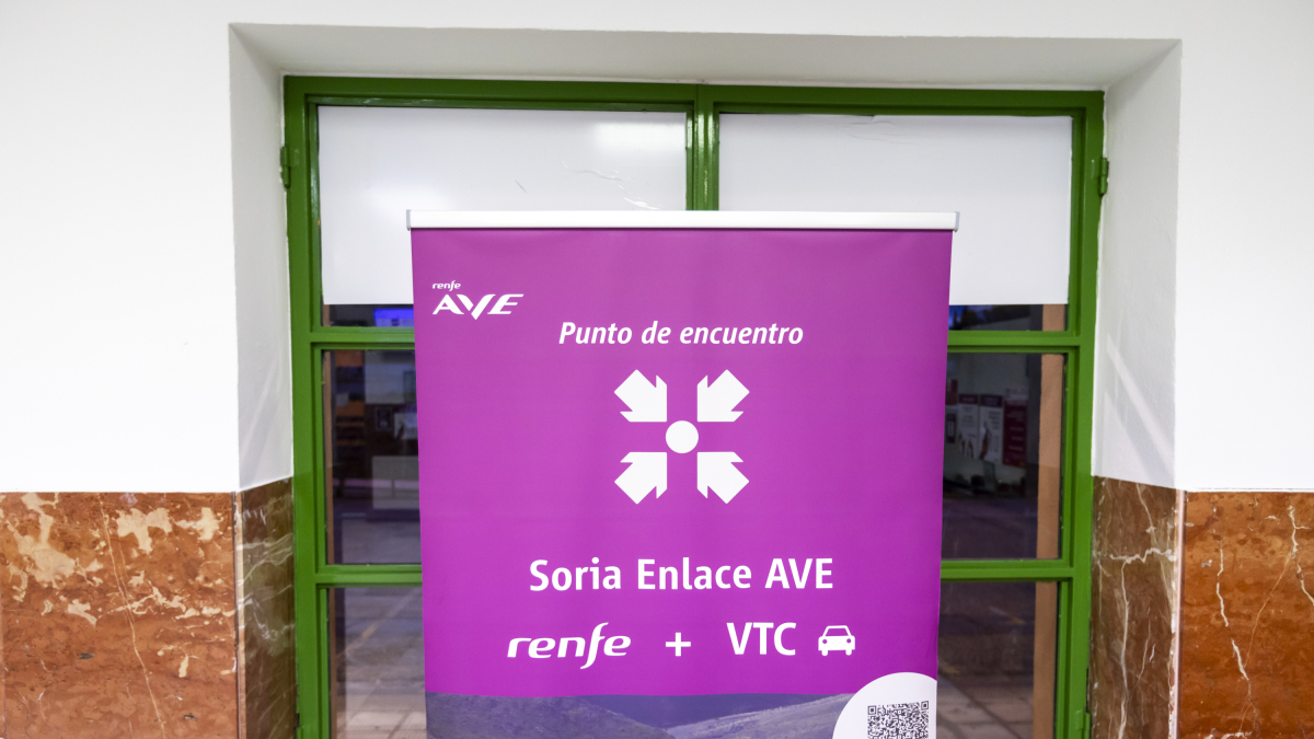 Punto de recogida de los pasajeros del AVE en El Cañuelo.