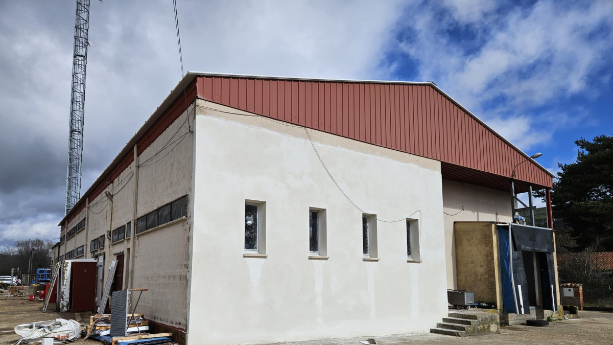 Obras de remodelación del matadero de Vinuesa.