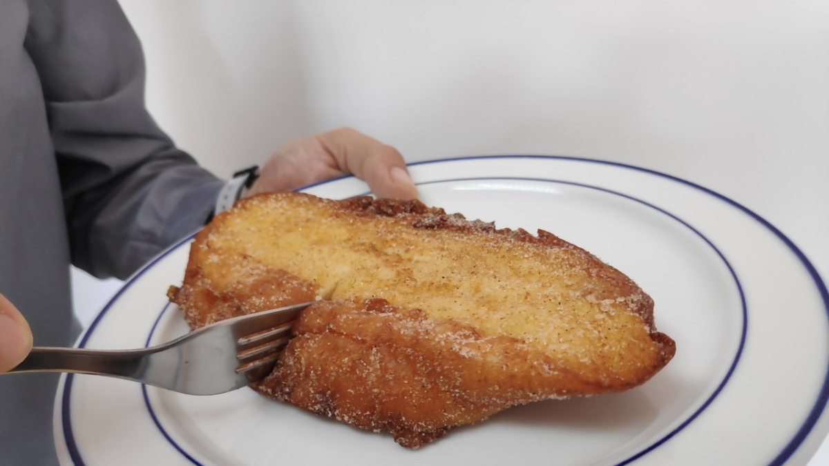 Torrija casera lista para comer.