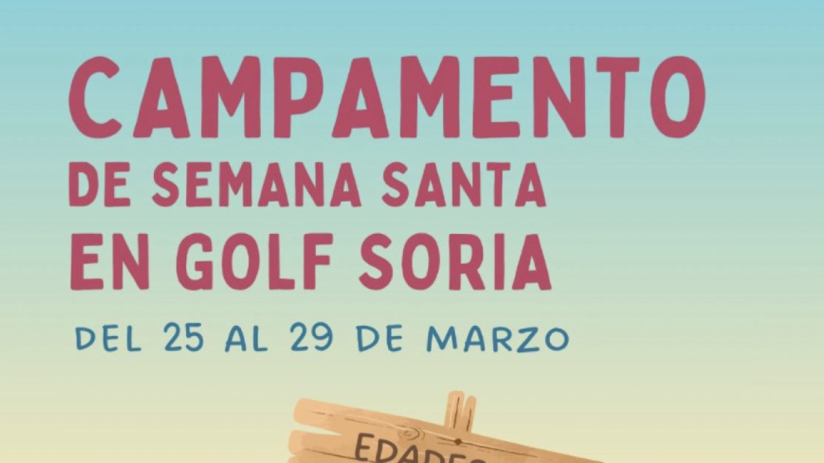 Cartel de los cursos para niños organizados para esta Semana Santa.