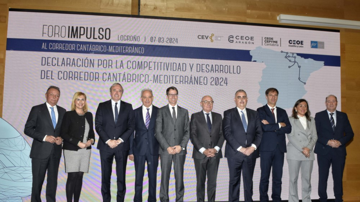 Foro Impulso celebrado en Logroño por los Gobiernos de Castilla y León, Cantabria, La Rioja, Aragón y la Comunidad Valencia