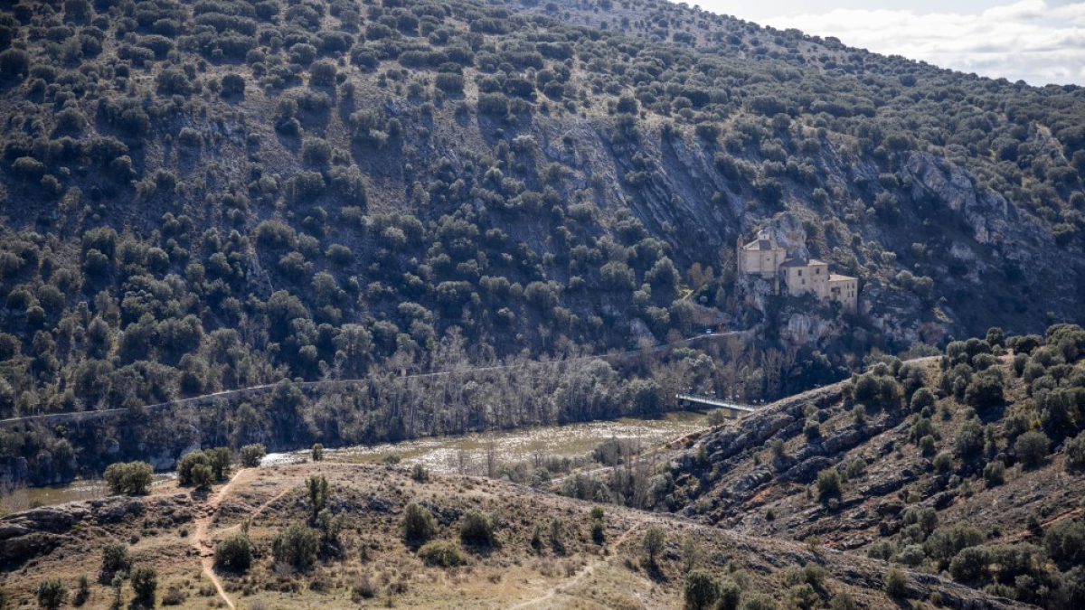 Vista de San Saturio desde el Cerro de los Moros.