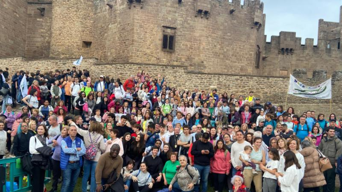 Peregrinos de Soria en Javier.