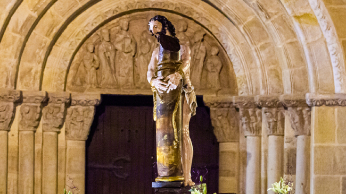 Cristo atado a la columna.