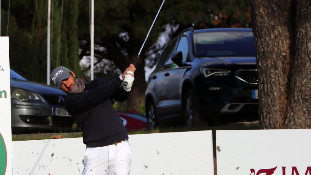 Daniel Berná durante un torneo del Circuito de Madrid de Profesionales.