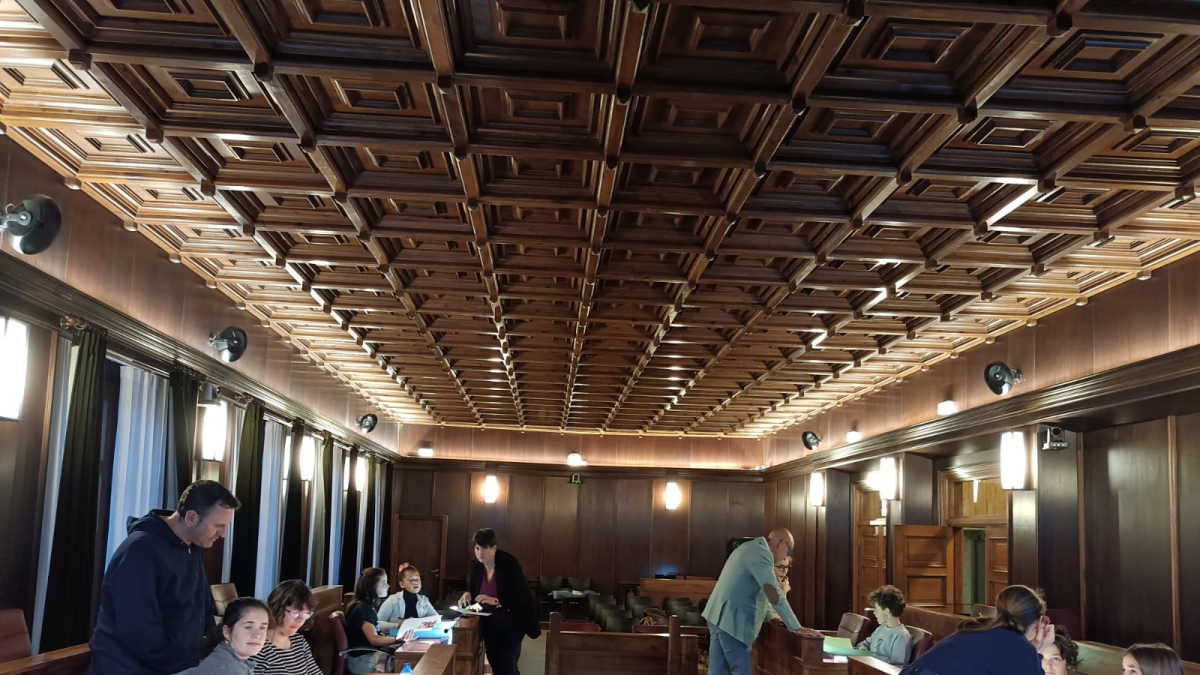 Celebración del Consejo de la infancia en el Salón de Plenos de Soria.