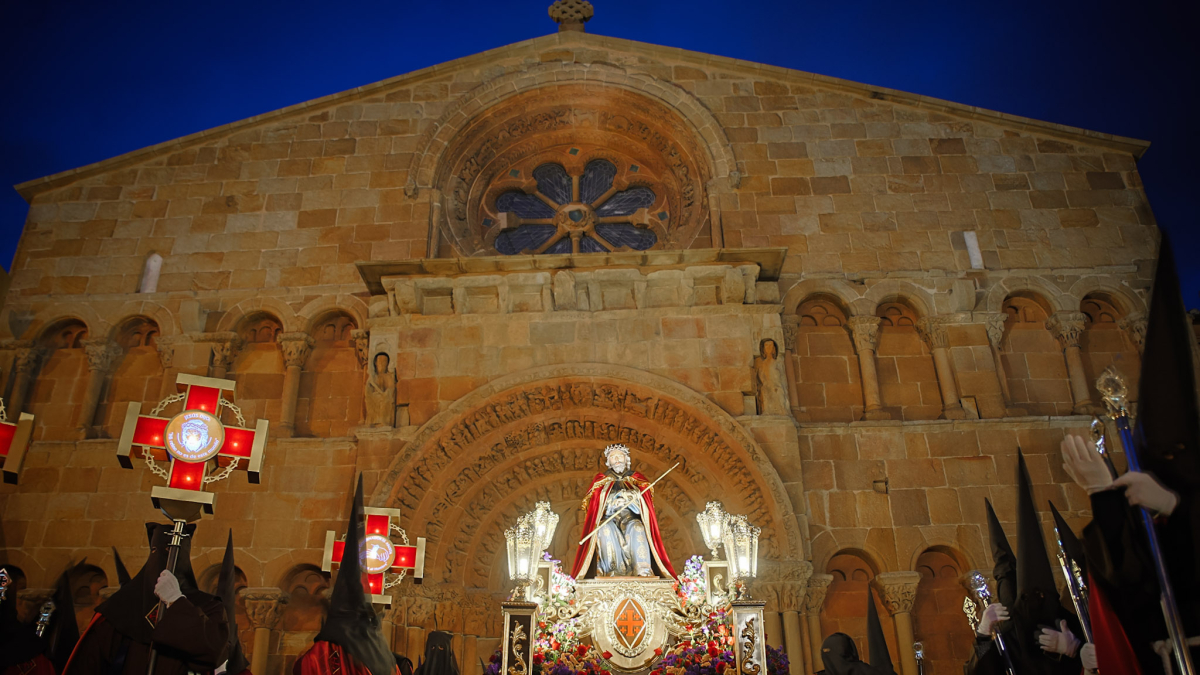 La procesión del Ecce Homo por las calles de Soria.