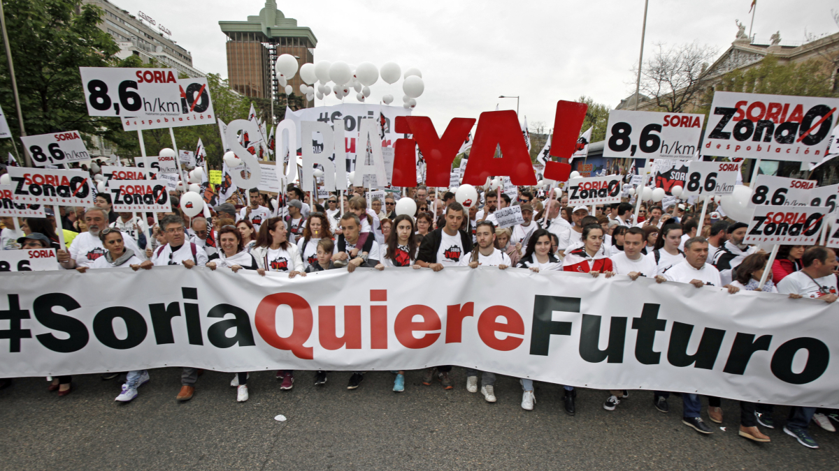 Soria encabezó la histórica manifestación del 31 de marzo de 2019.