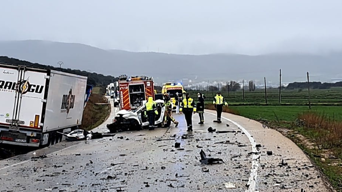 Accidente de tráfico en Ágreda.