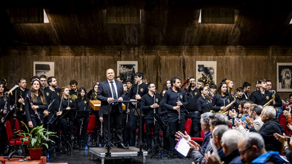 Banda Municipal de Música de Soria en un concierto el pasado mes.