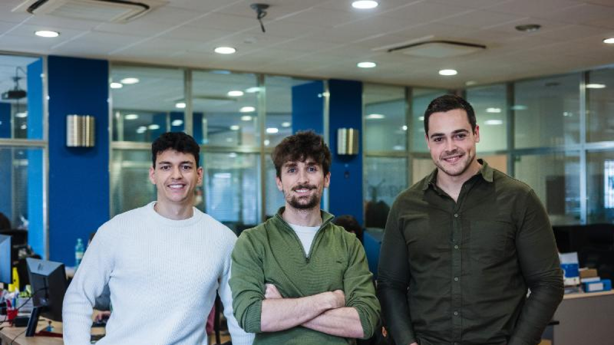 Noel, César y Rubén, promotores de la empresa en Soria.