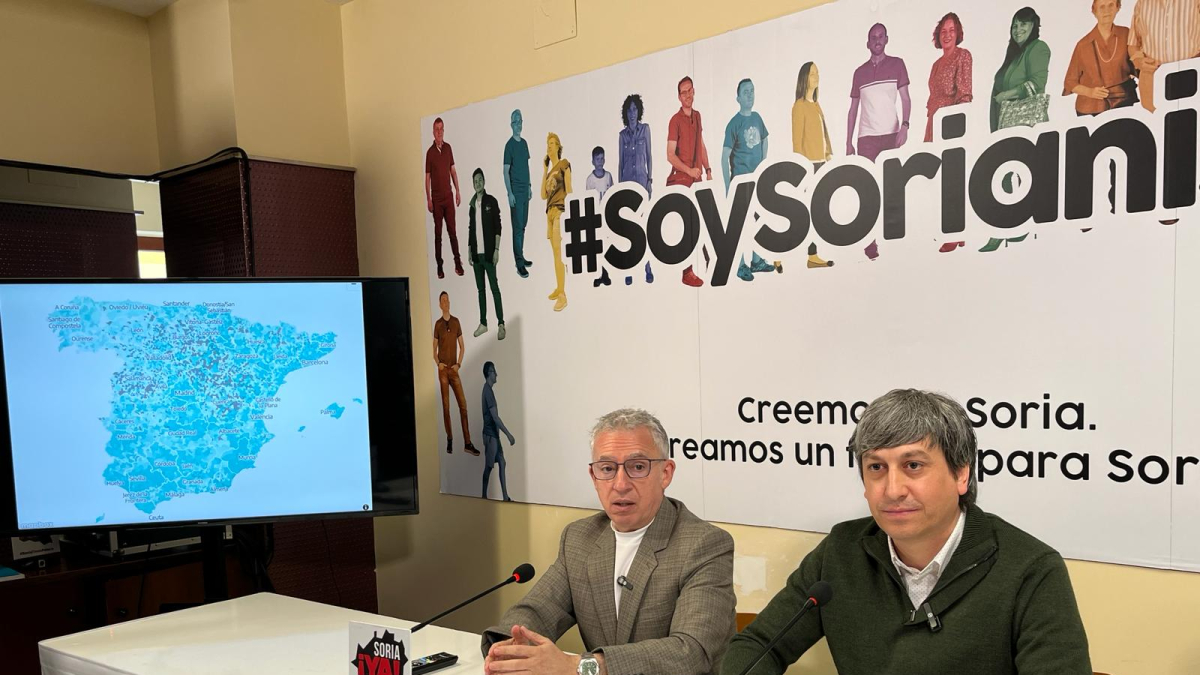 Los procuradores de Soria Ya Ángel Ceña y Juan Antonio Palomar.