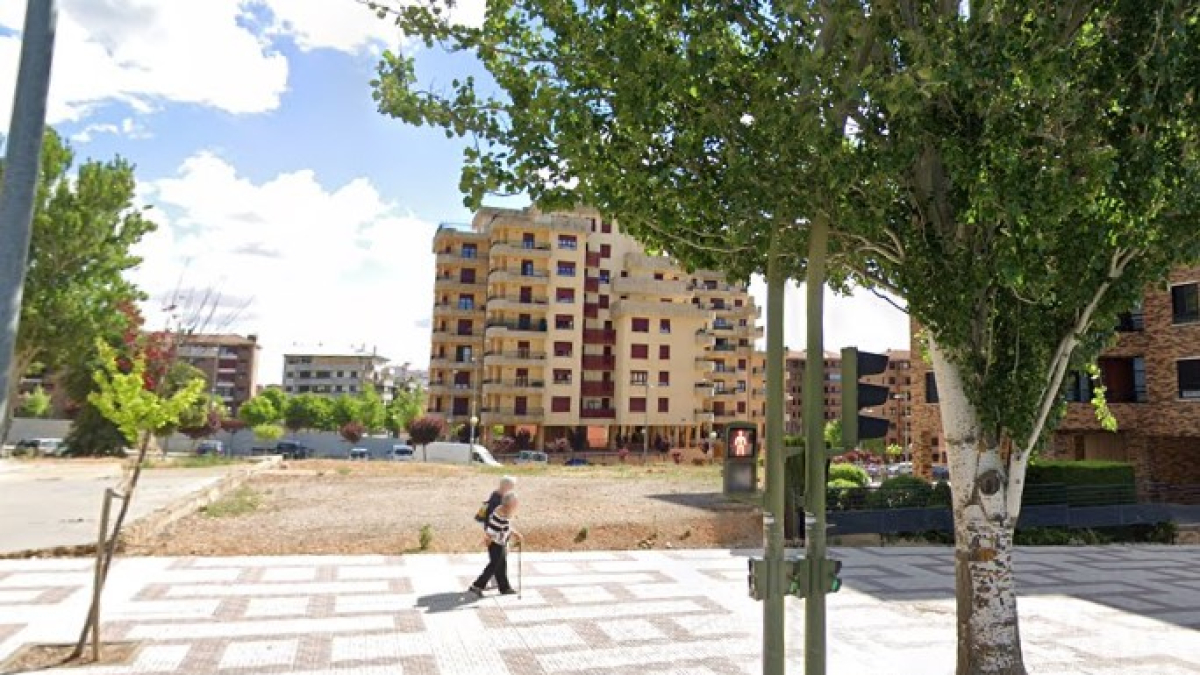 Solar destinado a las viviendas sociales.