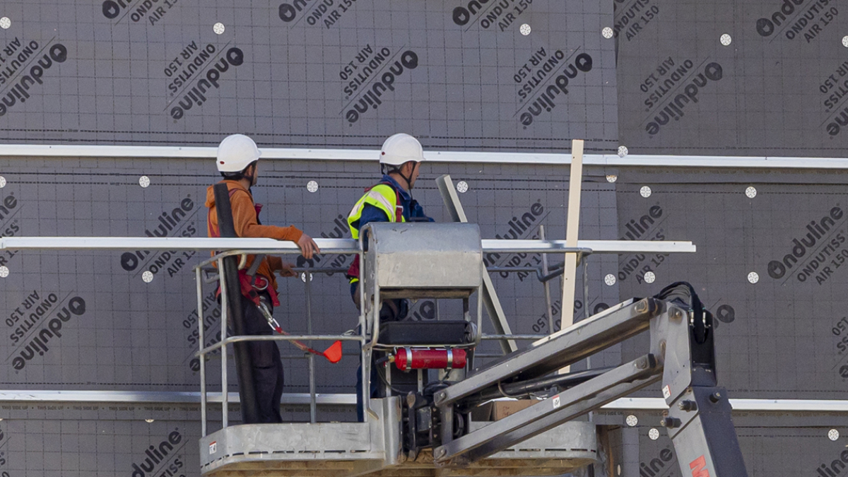 Trabajadores de la construcción.
