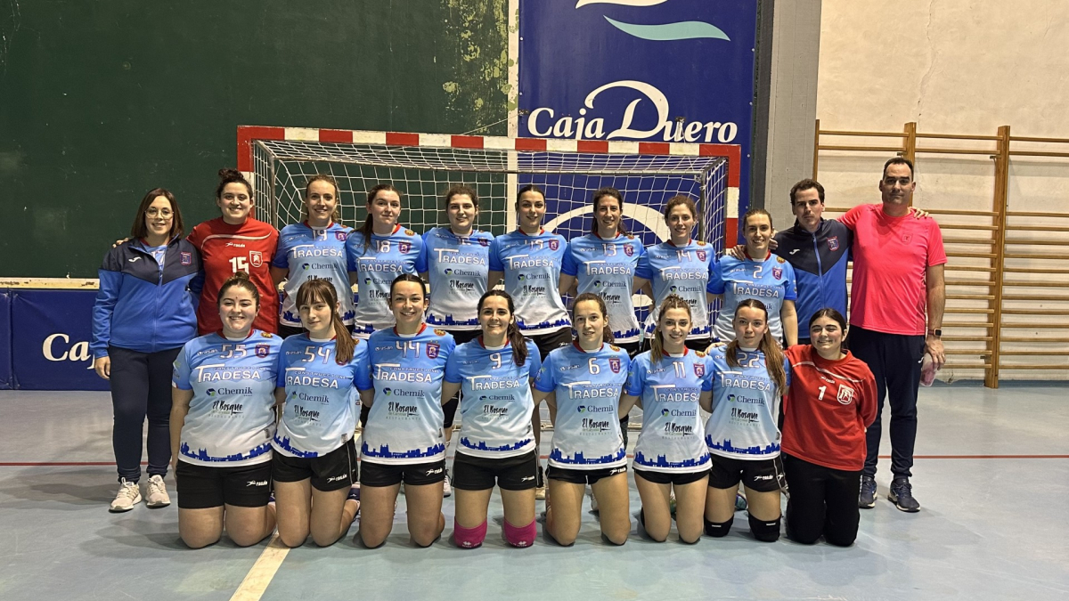 Plantilla del BM Ágreda que se ha proclamado campeona de Aragón