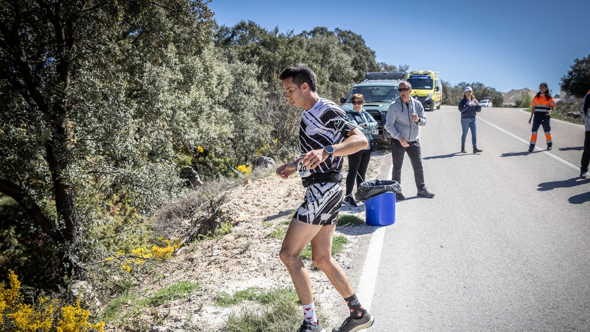 Un participante durante la edición del año pasado de la Subida al Palillo.