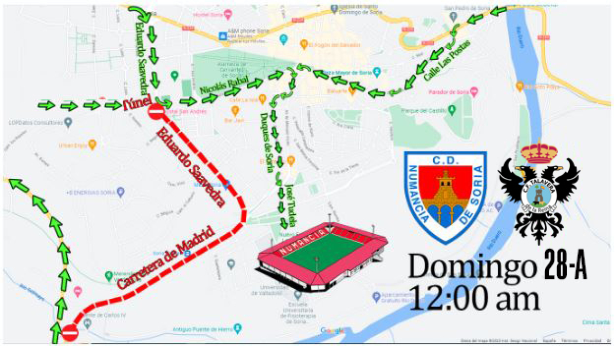 Acceso a Los Pajaritos por el Nacional de Duatlón.