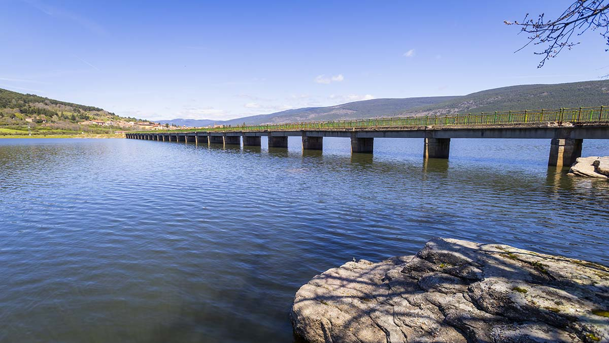 Embalse de la Cuerda del Pozo este miércoles.