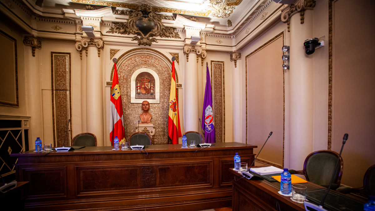 Salón de plenos de la Diputación Provincial de Soria.