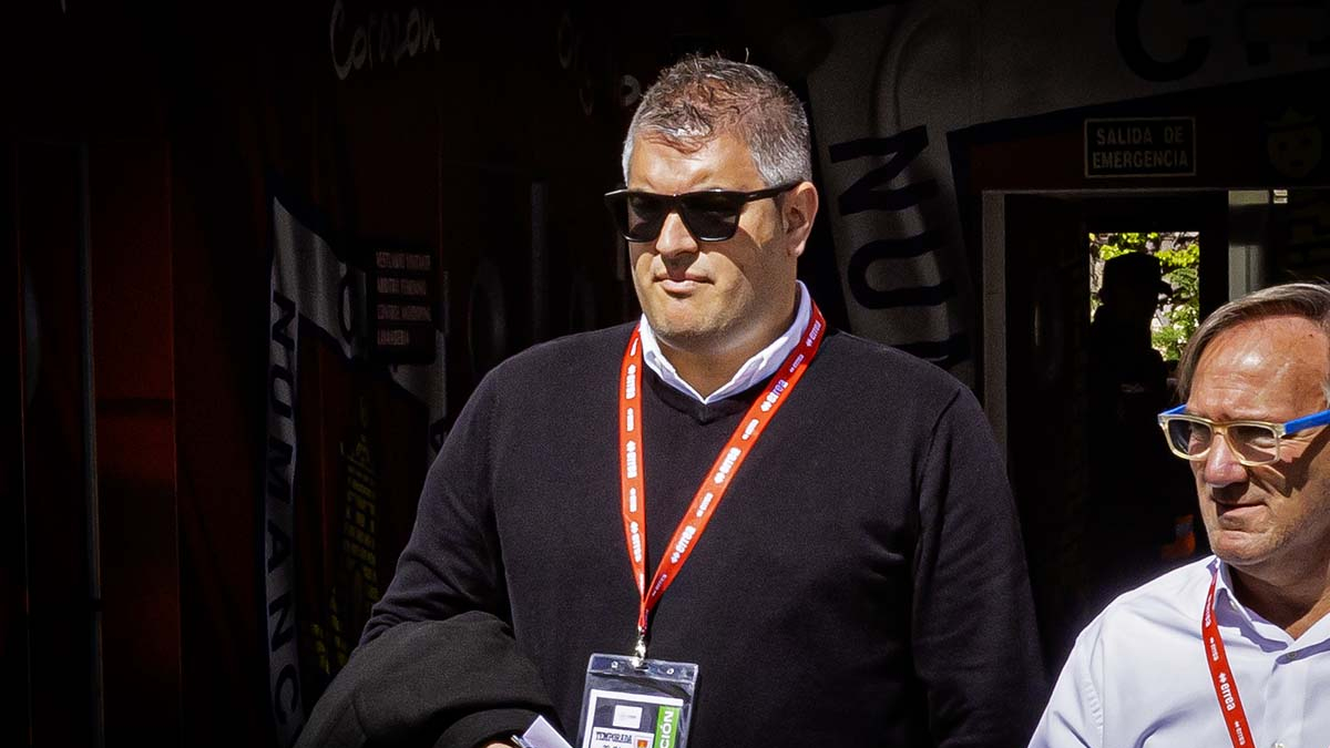 Álex Huerta en el partido del domingo en Los Pajaritos junto con Eduardo Rubio.