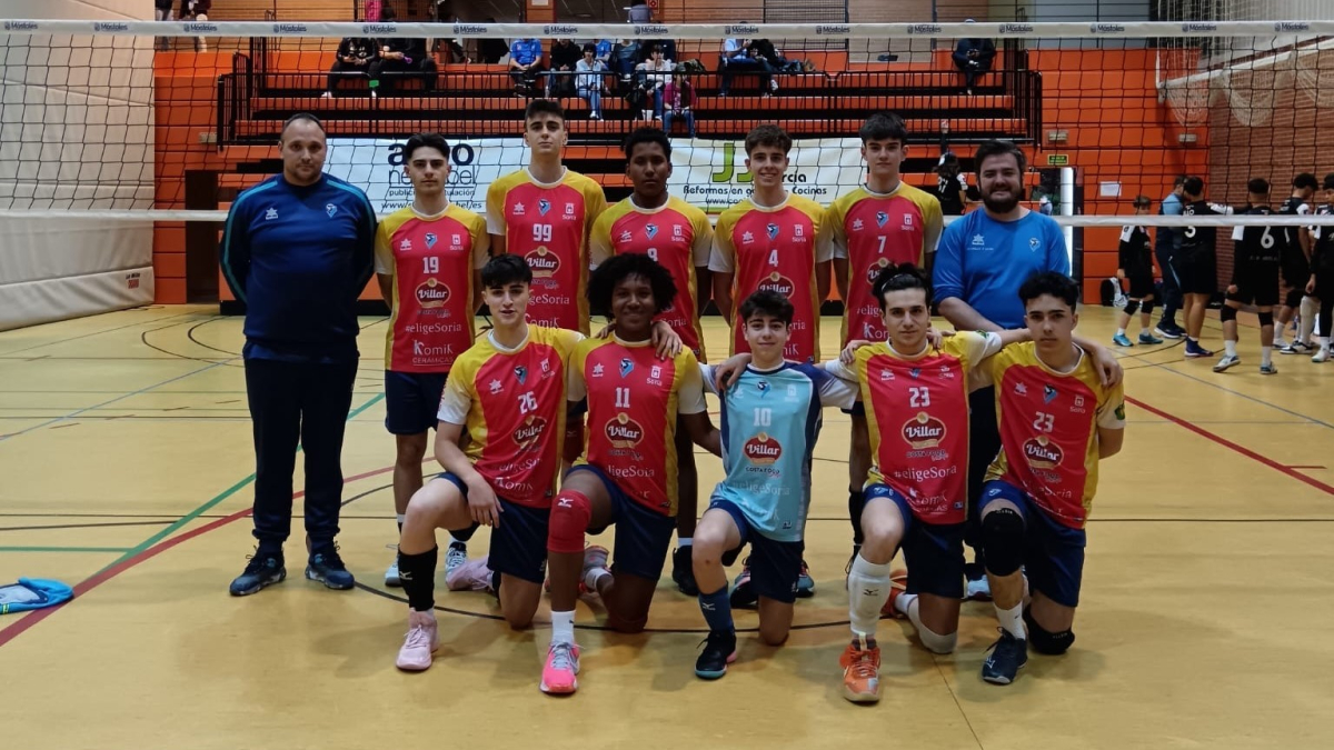 Plantilla del Numancia juvenil que compite en el Campeonato de España.