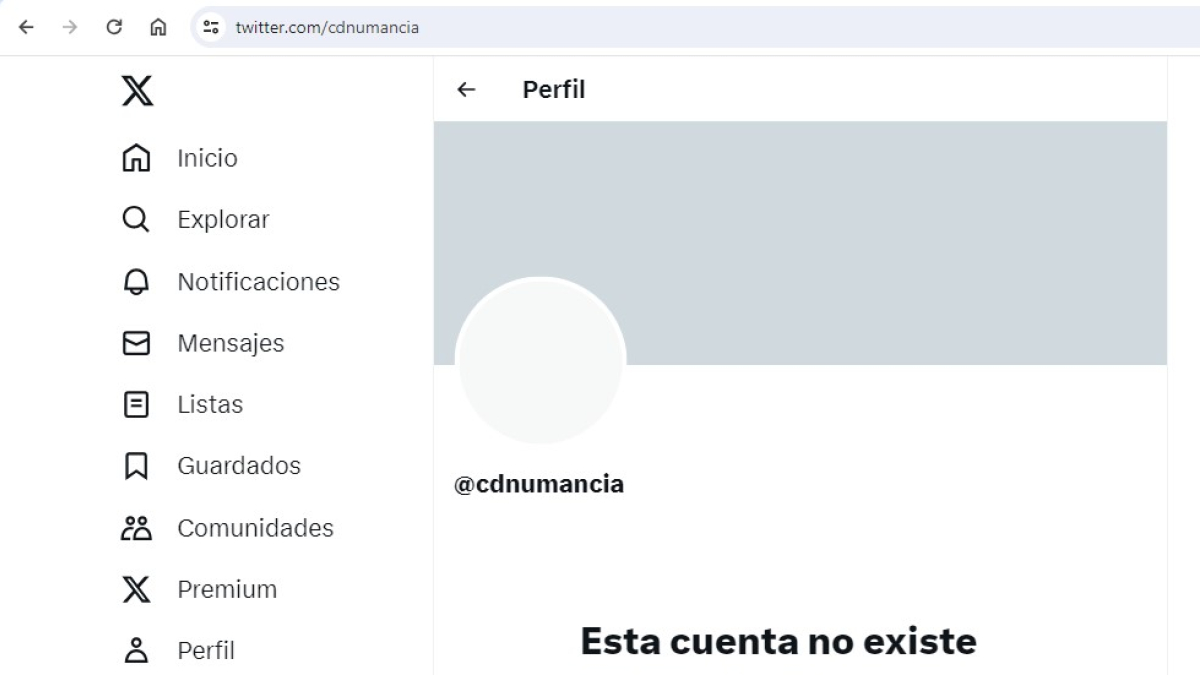 Imagen de la cuenta de X del equipo soriano durante esta mañana.