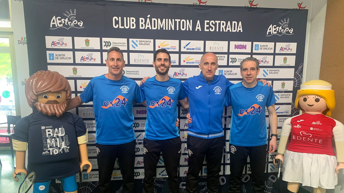 Jugadores sénior del Club Bádminton Soria