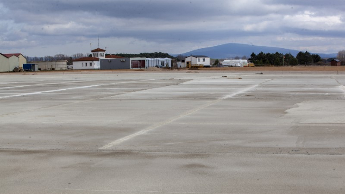 Instalaciones del aeródromo de Soria.