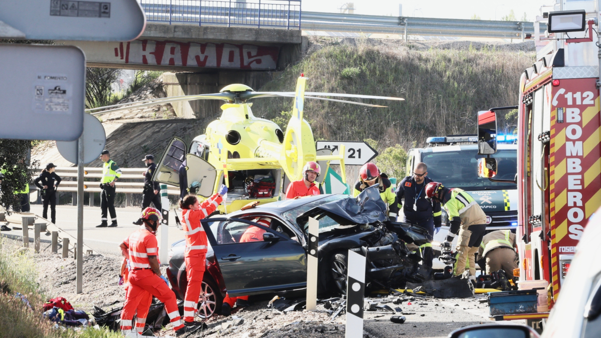 Operativo tras el accidente