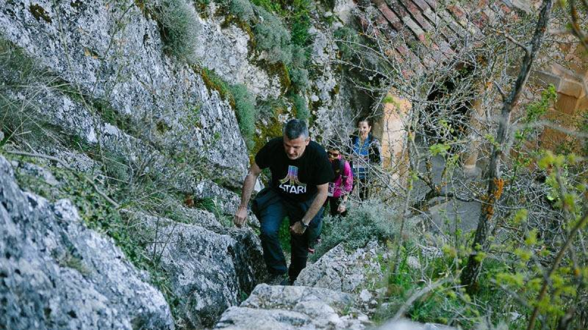 Un participante durante una de las ediciones de la Travesía Alto Duero.