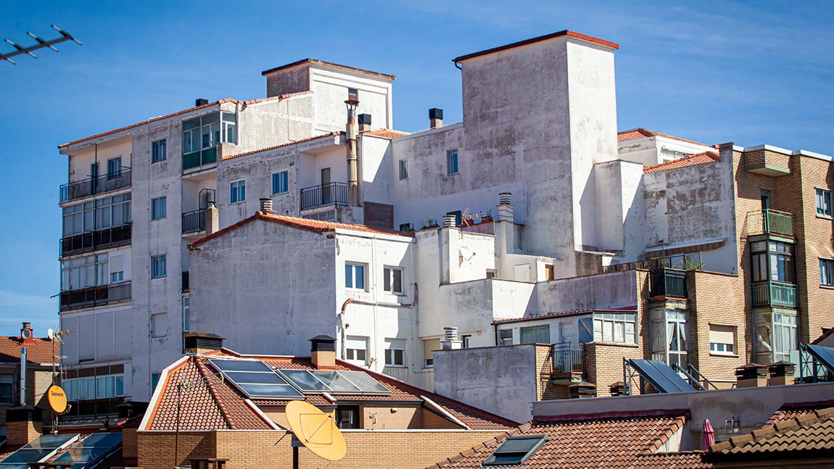 Panorámica del barrio de Calaverón en la capital soriana.