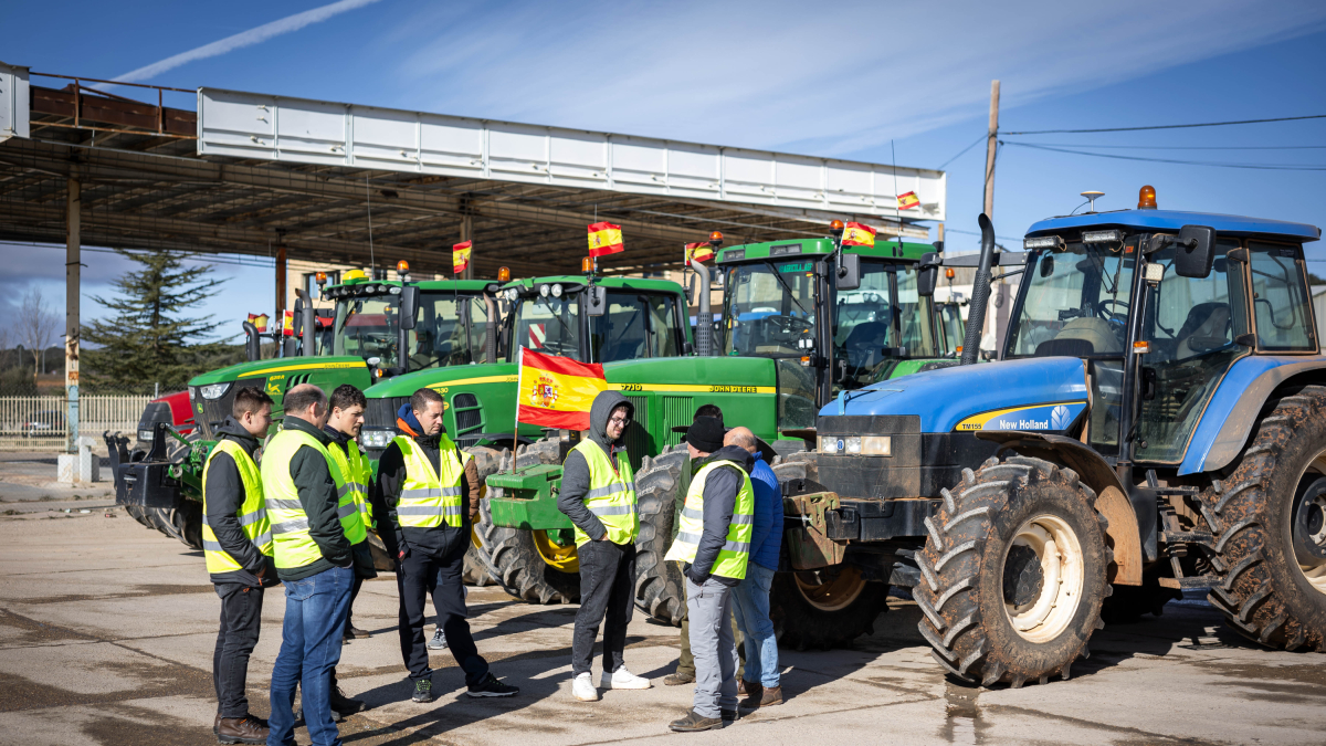 Una de las tractoradas celebradas en la provincia en febrero en defensa del campo