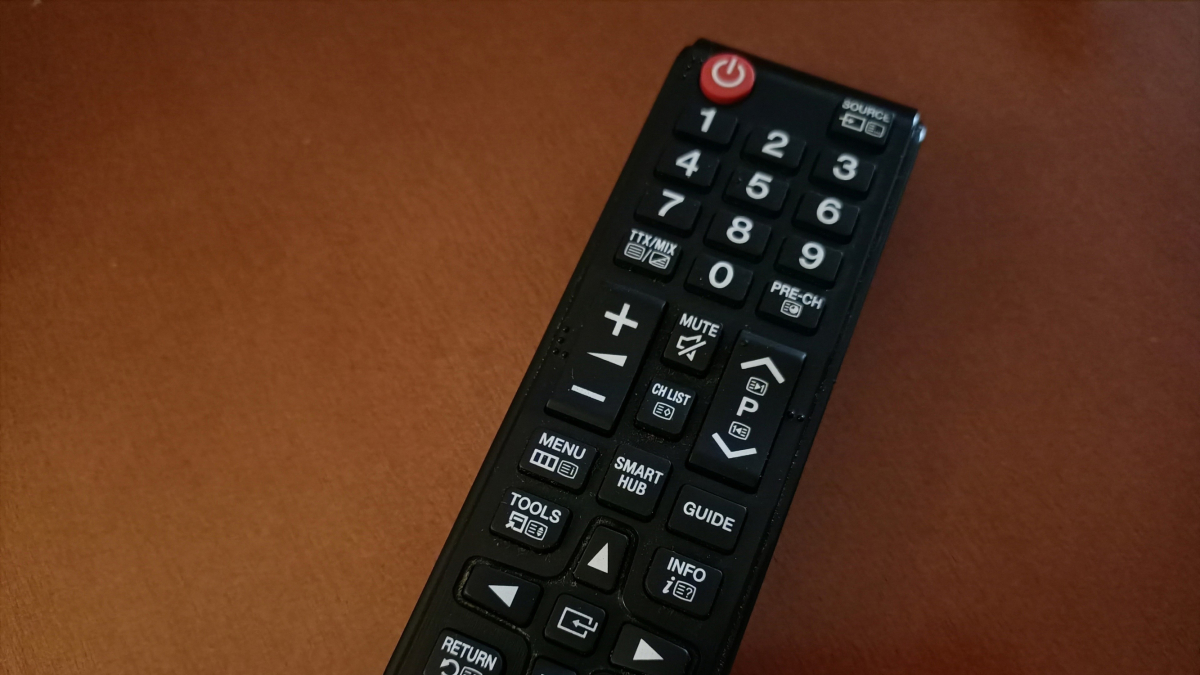 Mando a distancia de un televisor.