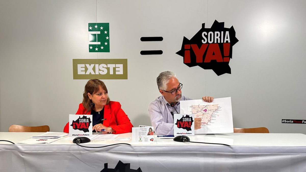 Vanessa García y Carlos Vallejo, candidatos de Soria Ya en la coalición Existe.