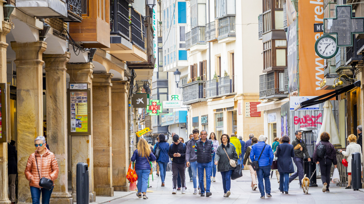 Población en la ciudad de Soria.